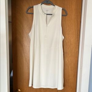 Old Navy Sleeveless White Zip-Front Dress